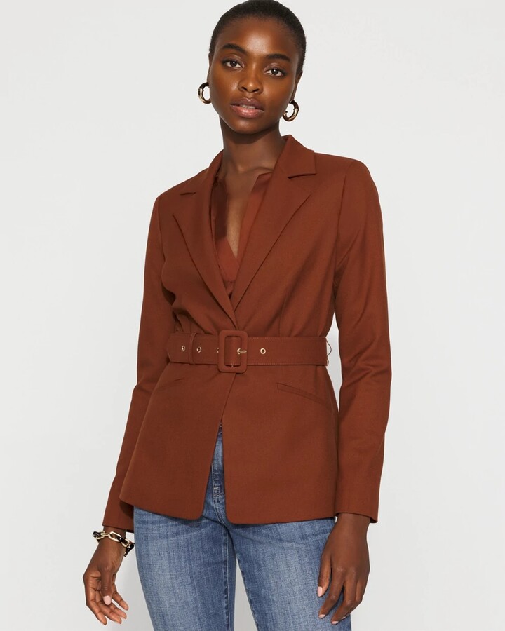 White House Black Market Petite Belted Blazer