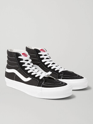 vans high tops black leather