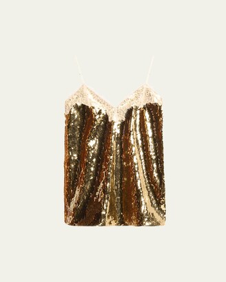 retrofete Olive Sequined Mini Dress