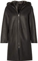 Thumbnail for your product : Theory Reversible Hooded Shearling Coat