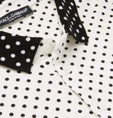 Thumbnail for your product : Dolce & Gabbana Polka-Dot Cotton-PiquÃ© Polo Shirt