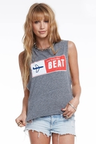 Thumbnail for your product : Chaser LA The Modern Beat Logo Classic Tank in Streaky Grey