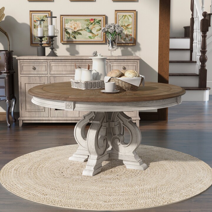 The Gray Barn Caelum Antique White 60-inch Round Dining Table - ShopStyle