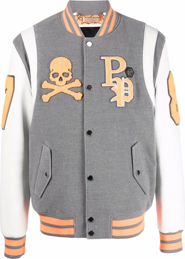 Philipp Plein Patch-Detail Varsity Jacket