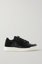 Thumbnail for your product : adidas Forum Faux Patent-leather Sneakers - Black
