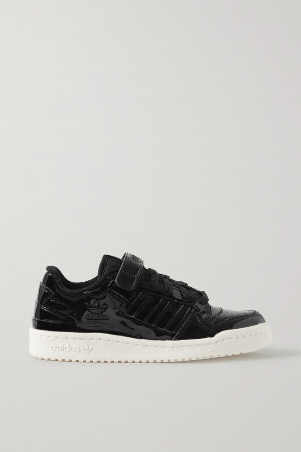 adidas Forum Faux Patent-leather Sneakers - Black - ShopStyle
