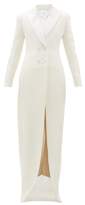 Thumbnail for your product : Rebecca De Ravenel Alexandra Double-breasted Jacquard Maxi Dress - Womens - Ivory