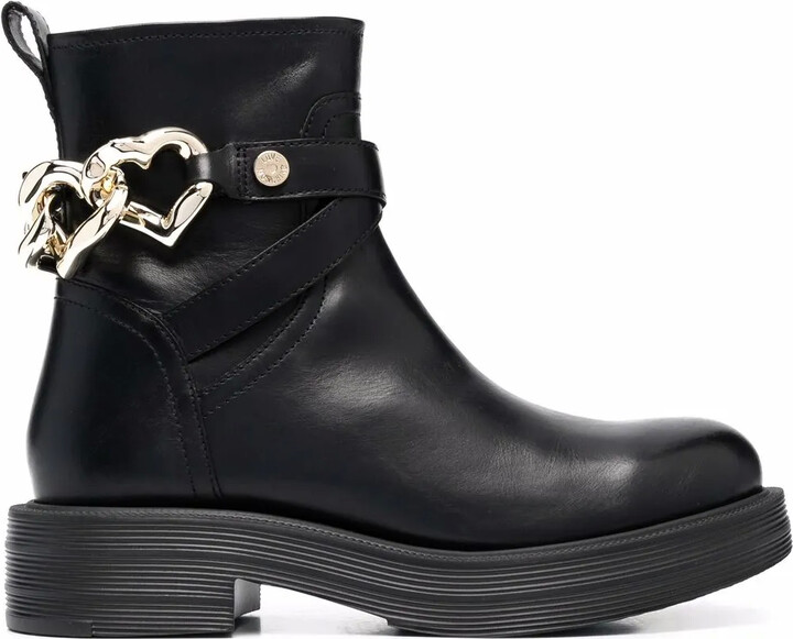 Love Moschino Heart-Charm Ankle Boots