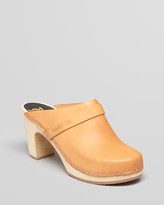 Thumbnail for your product : Swedish Hasbeens Wooden Clogs - Slip On