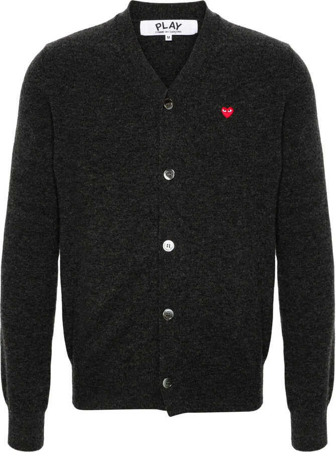 Comme des Garçons PLAY Heart-Patch Wool Cardigan