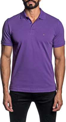 men's fine knit polo shirt
