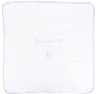 Balmain Kids Logo-Print Quilted Blanket