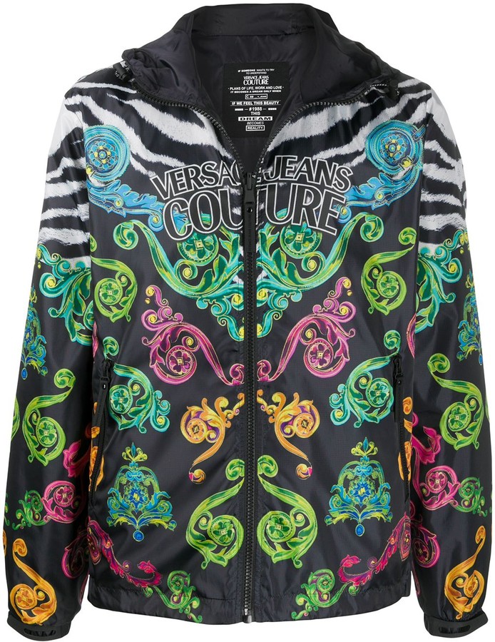 Versace Baroque Print Bomber Jacket - ShopStyle Outerwear