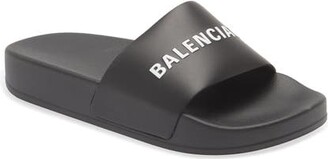 Balenciaga Kids' Logo Pool Slide Sandal