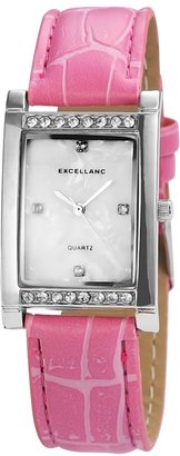 Excellanc 192022100113 - Women's Wristwatch, ecoLeather, color: rosa