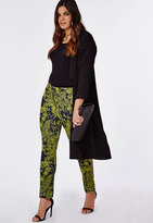 Thumbnail for your product : Missguided Size Lace Print Tapered Trousers