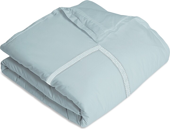 Amalia Home Collection Luiz Embroidered Sateen Duvet Cover Queen