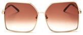 Thumbnail for your product : Wildfox Couture Fontaine Oversized Square Sunglasses, 63mm