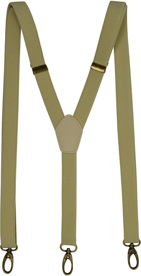Unisexe Bretelles 'X' Entièrement Réglable Modèle 'Skinny' Avec 4 Clips
