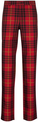 plaid mens skinny pants