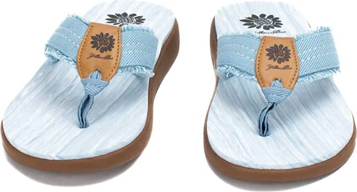 Yellow Box Gerri Blue Flip Flop In Light Blue Denim