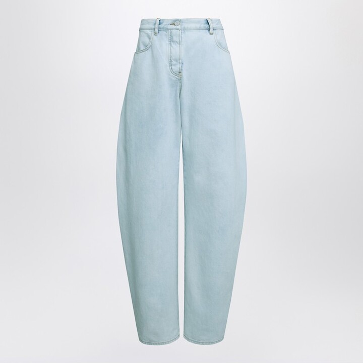 Alaia Rounded jeans in ice denim