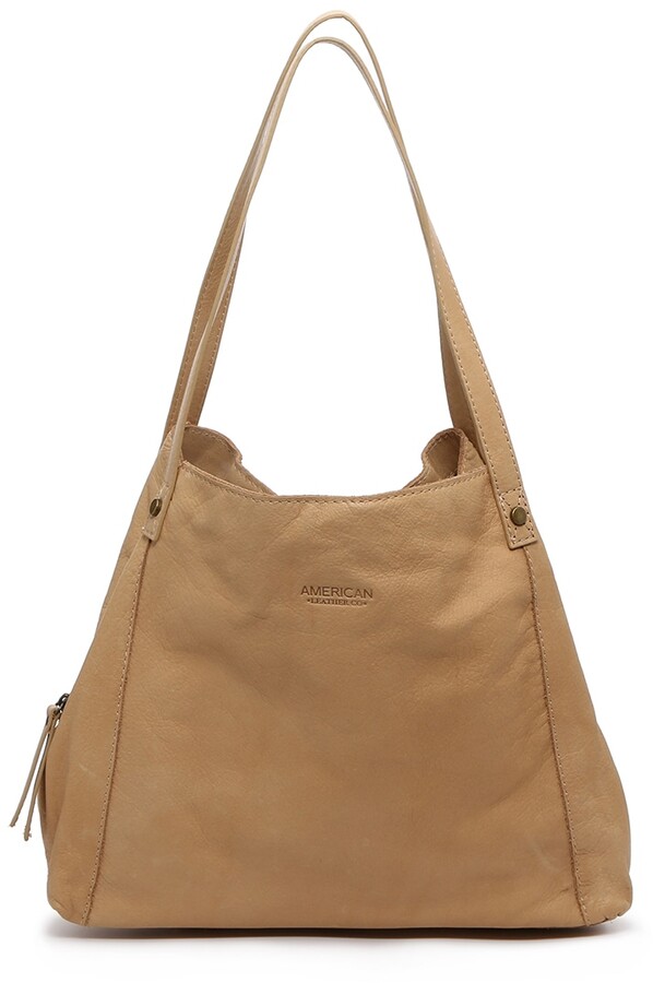 brown leather hobo bolsa