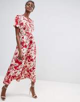 Thumbnail for your product : ASOS Tea Jumpsuit In Floral Print
