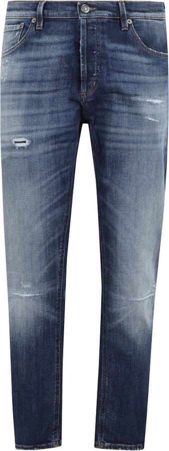 Dondup Distressed Slim Fit Jeans