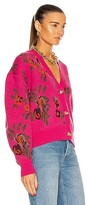 Thumbnail for your product : Magda Butrym Printed Cardigan in Fuchsia