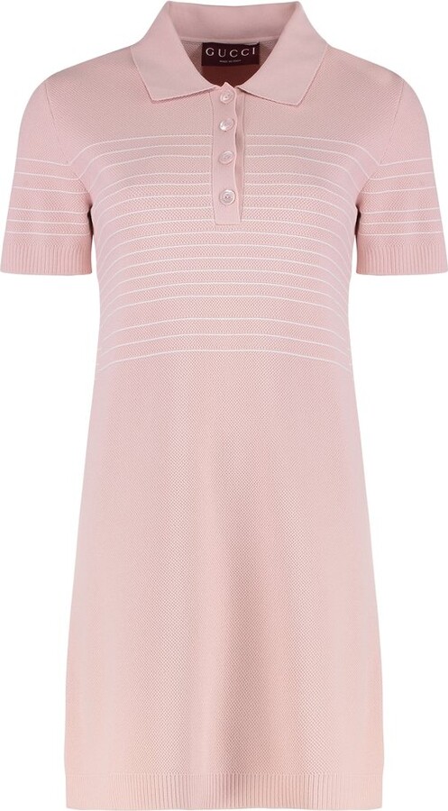Gucci Collared Short-Sleeve Dress