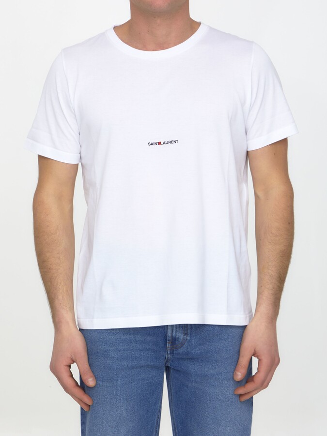Saint Laurent Cotton T-shirt With Logo