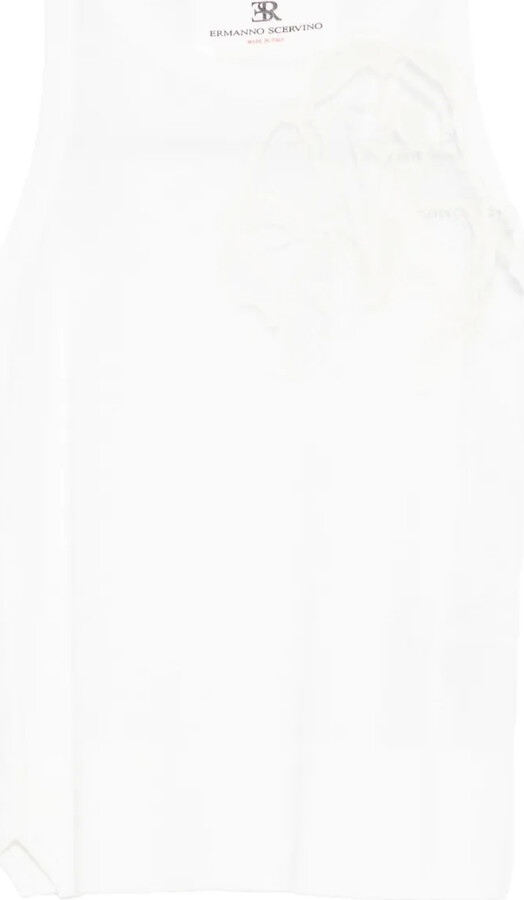 Ermanno Scervino Lace-Embellished Tank Top