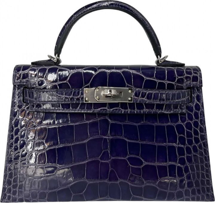 Hermes Kelly Mini alligator handbag - ShopStyle Shoulder Bags