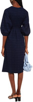 Thumbnail for your product : Hofmann Copenhagen Beatrice Pleated Stretch-jacquard Midi Dress