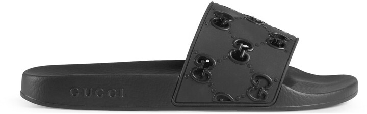 men's rubber gg slide sandal