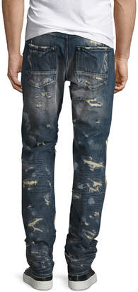 PRPS Super-Distressed Rip Repair Denim Jeans, Indigo