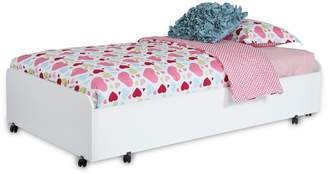 South Shore Furniture South Shore Mobby Twin Trundle Bed on Casters, 39-Inch, Pure White