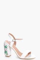 Thumbnail for your product : boohoo Keira Embellished Block Heel 2 Parts