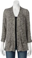 Thumbnail for your product : Croft & barrow ® marled open-front cardigan - women's