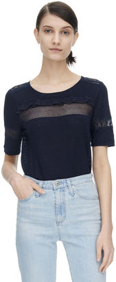 Rebecca Taylor Linen Lace Tee