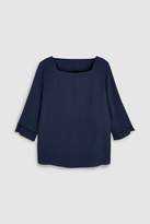 Thumbnail for your product : Next Womens Black Square Neck 3/4 Sleeve Top