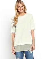 Thumbnail for your product : South Crepe Tunic Chiffon Trim