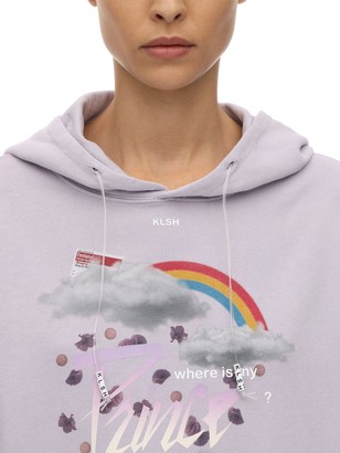 KLSH - KIDS LOVE STAIN HANDS Printed Cotton Jersey Sweatshirt Hoodie
