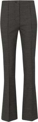 Helmut Lang Grey Houndstooth Cropped Flare Pants Grey 6