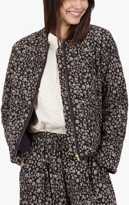 Lollys Laundry Emilia Floral Print Quilted Jacket - ShopStyle