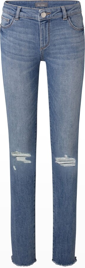 DL1961 Girl's Chloe Skinny Distressed Denim Jeans, Size 7-16