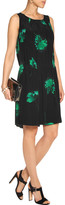 Thumbnail for your product : Nina Ricci Pleated floral-print silk dress