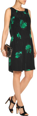 Nina Ricci Pleated floral-print silk dress