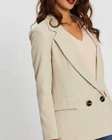 Thumbnail for your product : boohoo Plunge Double-Breasted Blazer